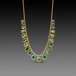 Ombre Green Tourmaline Necklace