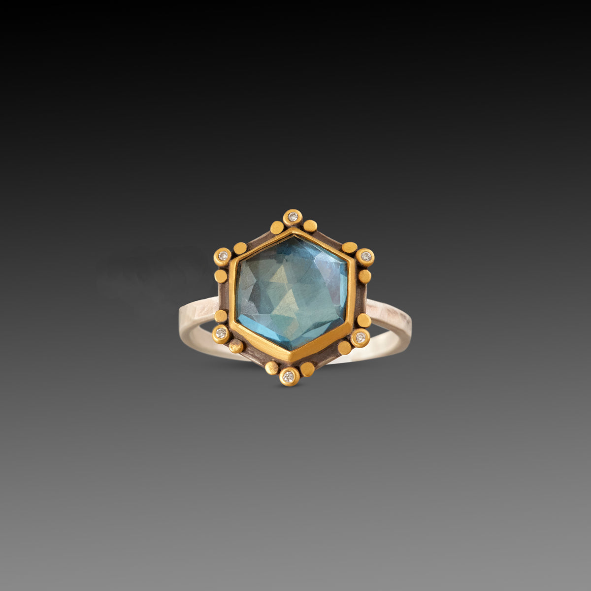 London Blue Topaz Star Ring