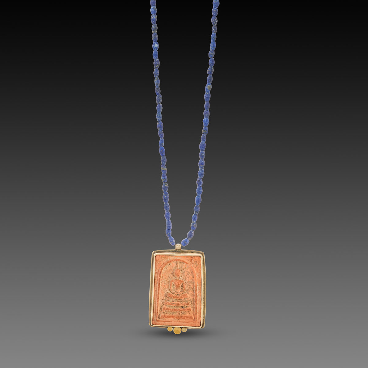 Buddha Amulet on Lapis Strand