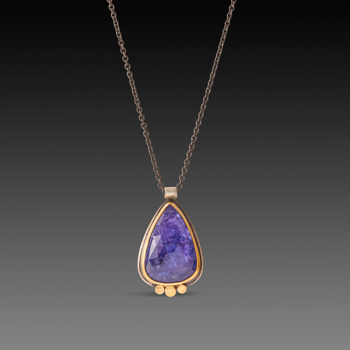 Tanzanite Teardrop Necklace