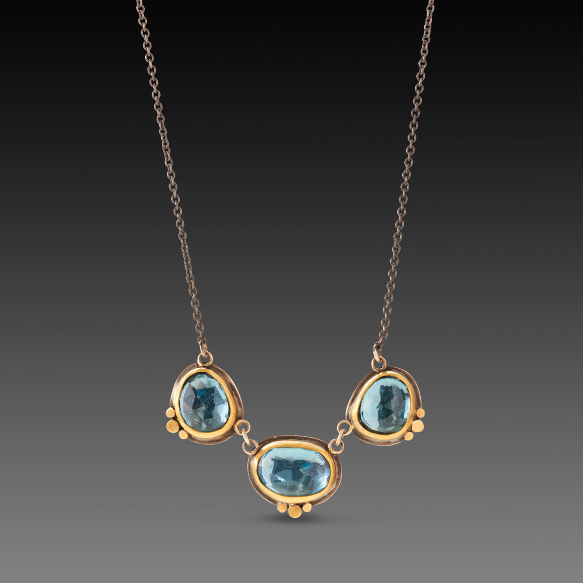 Triple Topaz Necklace