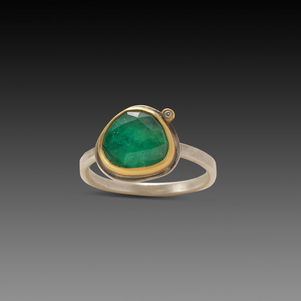 Organic Emerald Ring
