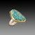 Turquoise Ring with Pyrite Flecks