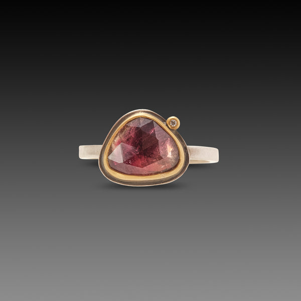 Ombre Pink Tourmaline Ring
