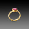 Vibrant Ruby Ring with Diamonds