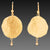 Hammered Gold Disk Earrings