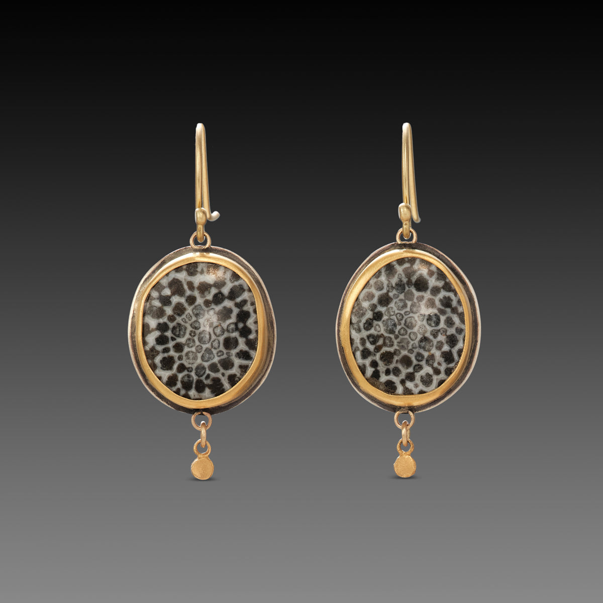 Bryozoan Fossil Earrings