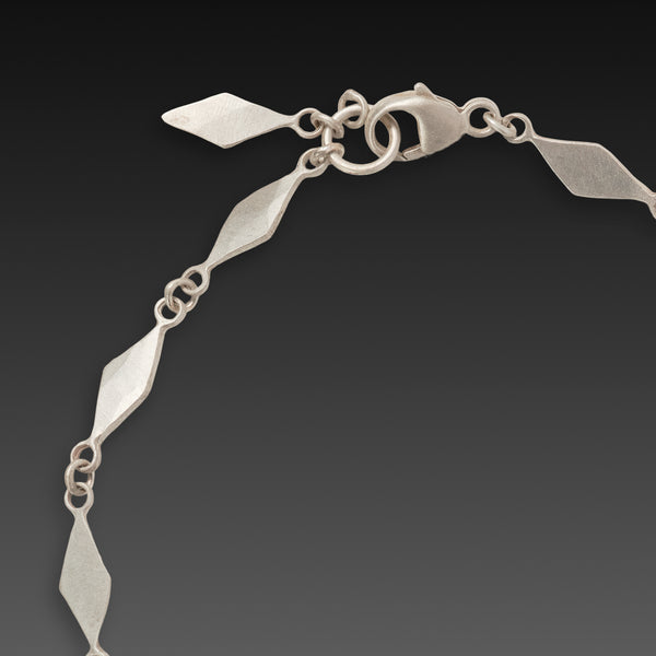 Silver Rhombus Link Bracelet