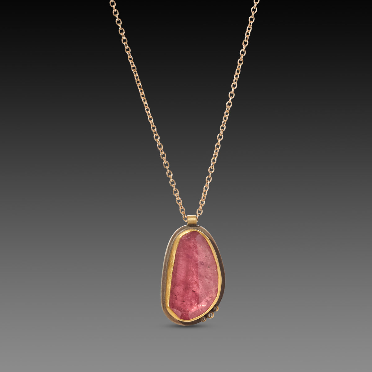 Pink Tourmaline Necklace