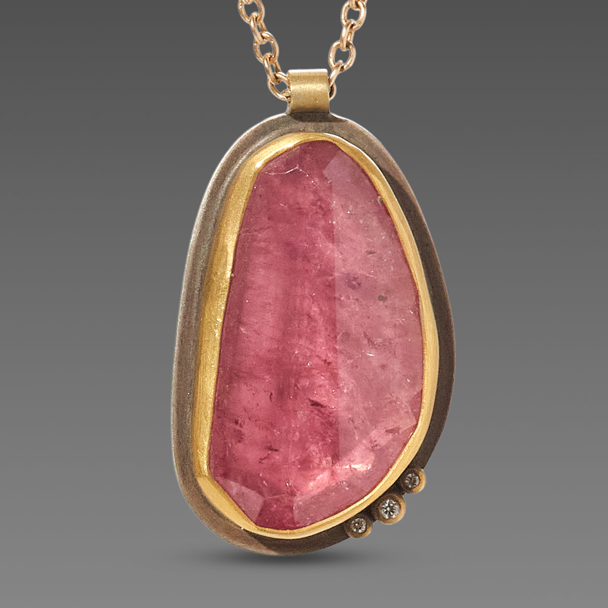 Pink Tourmaline Necklace