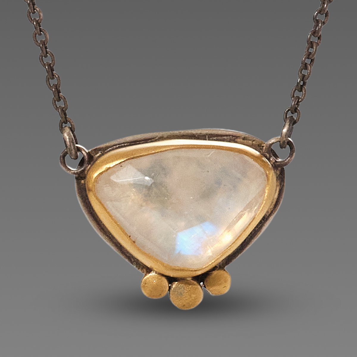 Rose Cut Moonstone Necklace