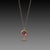 Amethyst & Gold Disk Necklace