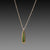 Green Tourmaline Teardrop Necklace