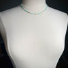 Polished Turquoise & Gold Beaded Necklace