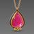 Ruby Teardrop Necklace