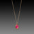 Ruby Teardrop Necklace