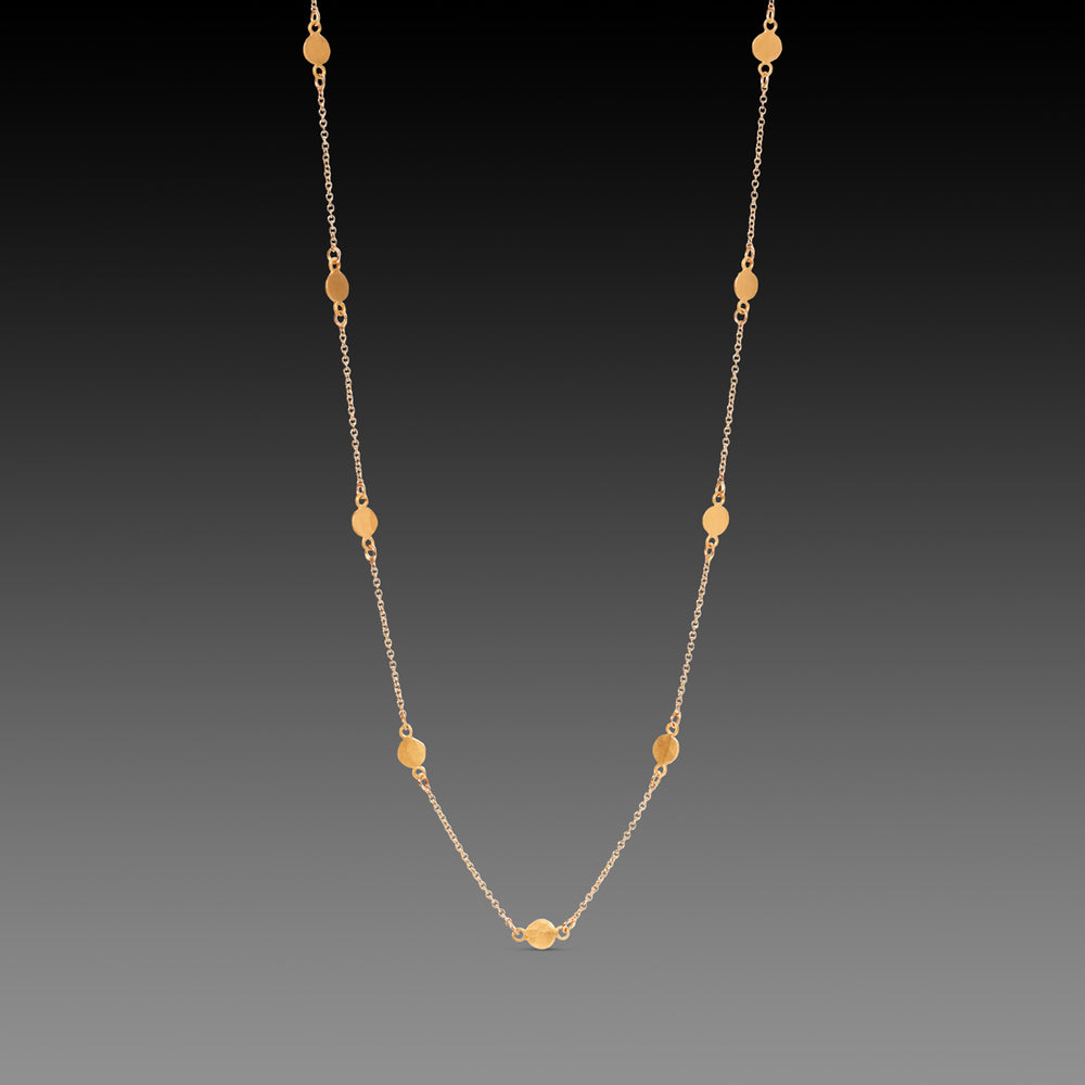 ANANDA KHALSA | FIVE DIAMOND GOLD BAND | SIZE 6.5