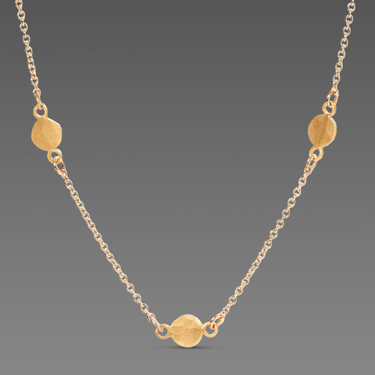 Delicate Gold Dot Necklace