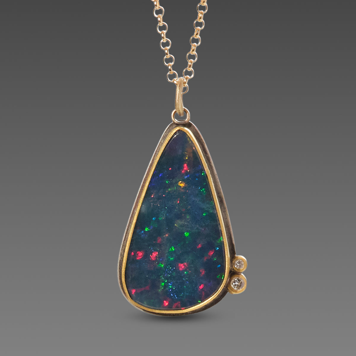 Esme Opal Teardrop Necklace – SOPHIYA