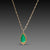 Teardrop Emerald Necklace