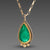 Teardrop Emerald Necklace