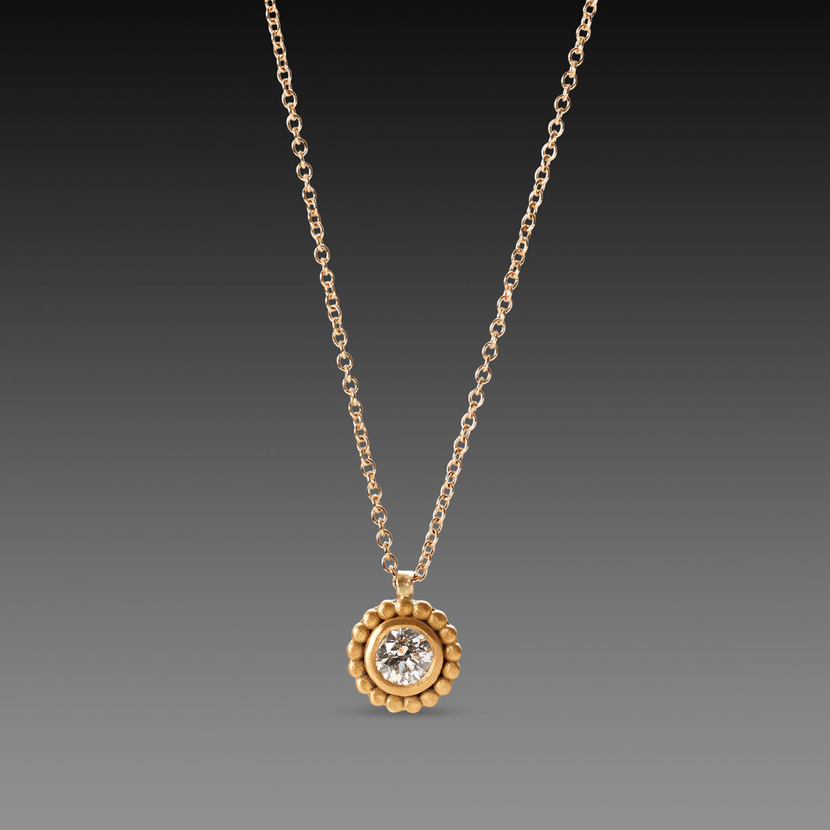 Delicate Round Diamond Necklace