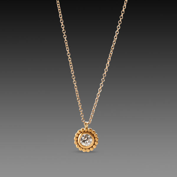 Delicate Round Diamond Necklace