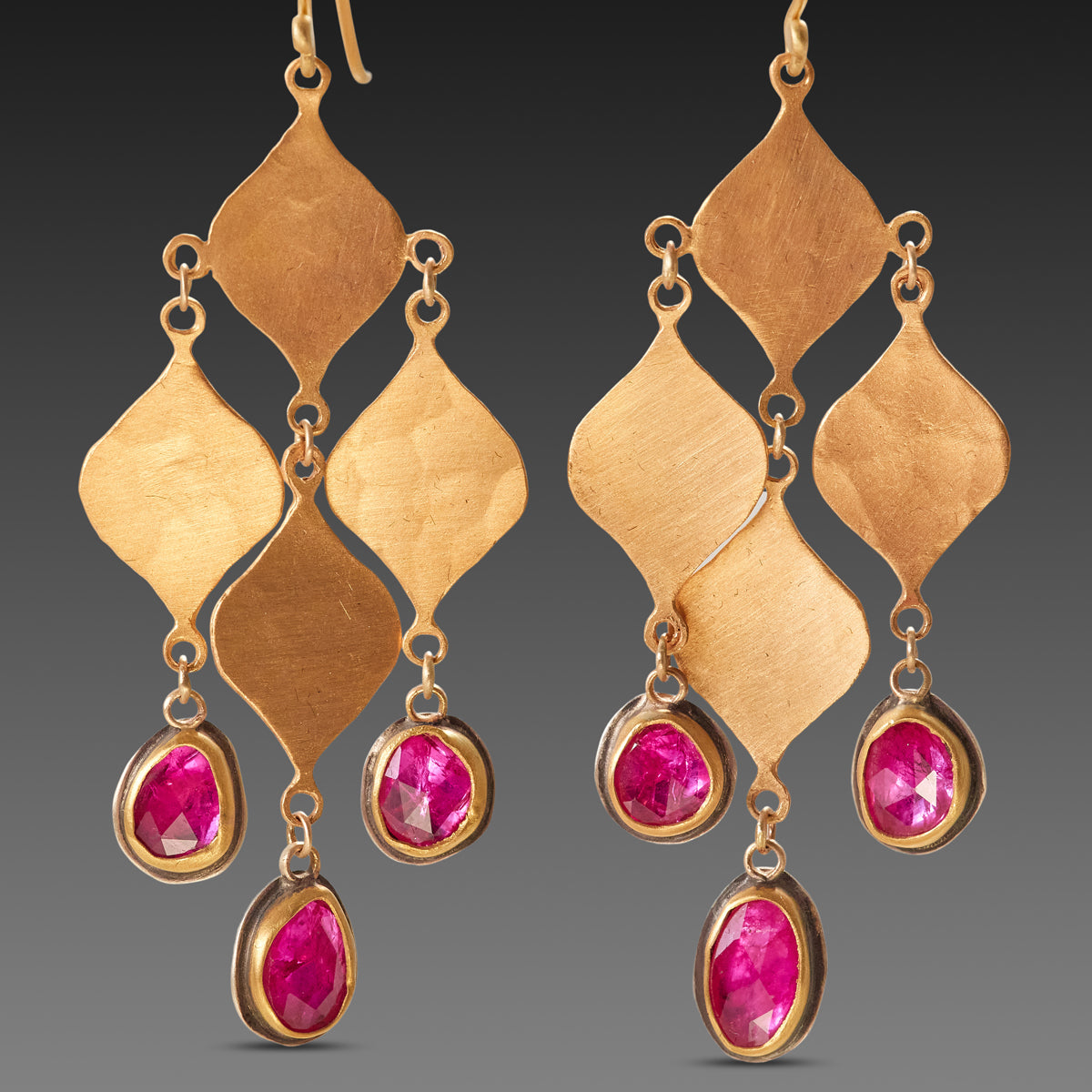 Ruby Chandelier Earrings