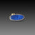 Elliptical Lapis Surface Ring