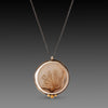 Dendritic Agate Necklace with Gold Trio