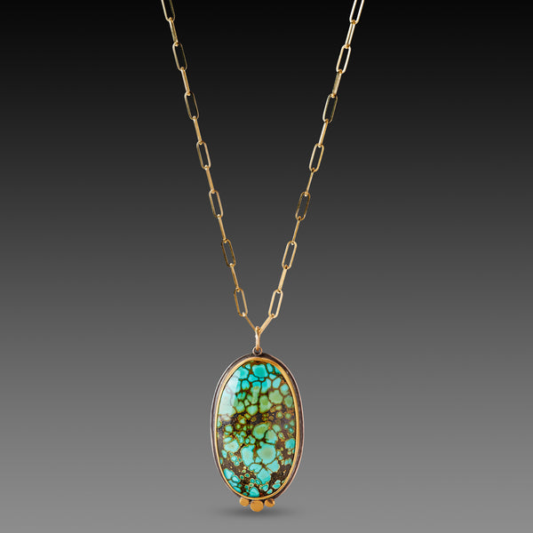 Oval Turquoise Necklace