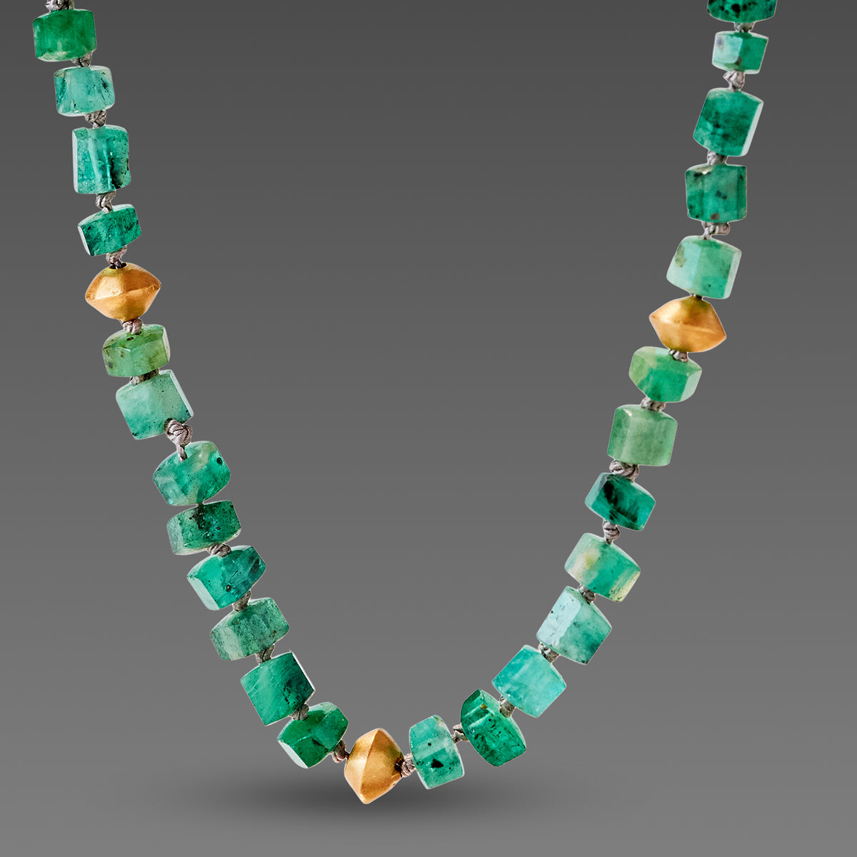 Emerald Crystals Necklace