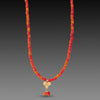 Carnelian Necklace with Gold Trio