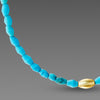 Egyptian Faience & Gold Necklace