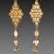 Gold Filigree Earrings with Trios