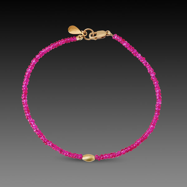 Ruby and Gold Bracelet