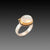 Moonstone Cabochon Ring with Diamonds