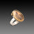 Dendritic Agate Ring with Diamonds