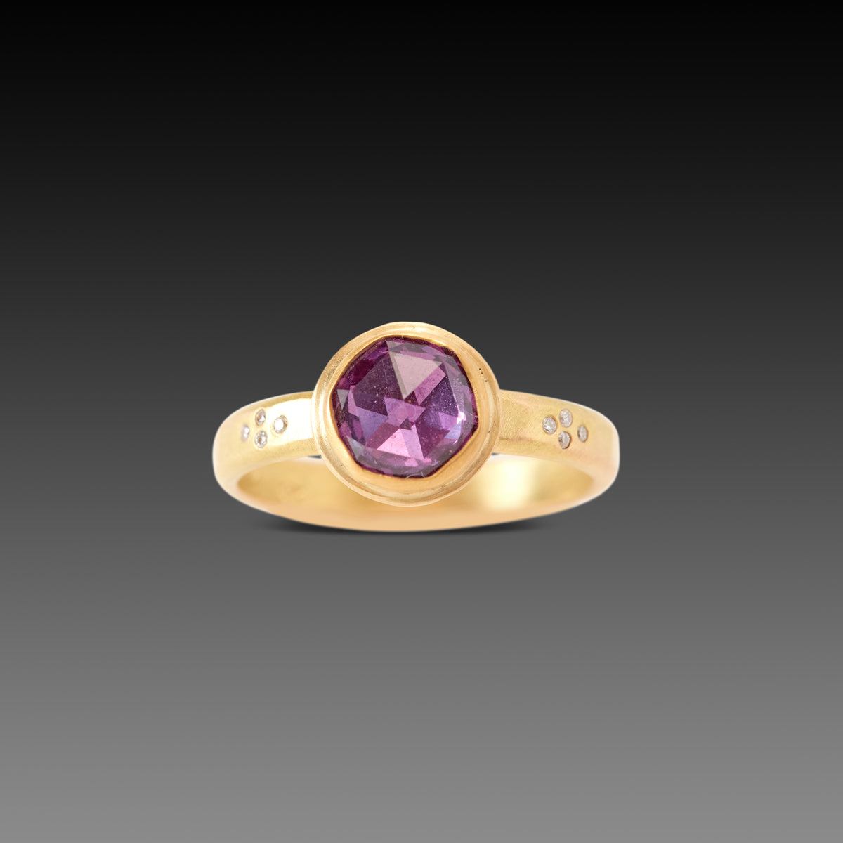 Pink Purple Sapphire Ring