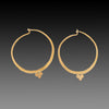22k Gold Trio Hoop Earrings