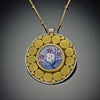 Gold Plum Blossom Mandala Necklace