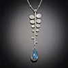 Fern Charm Necklace with Labradorite Drop