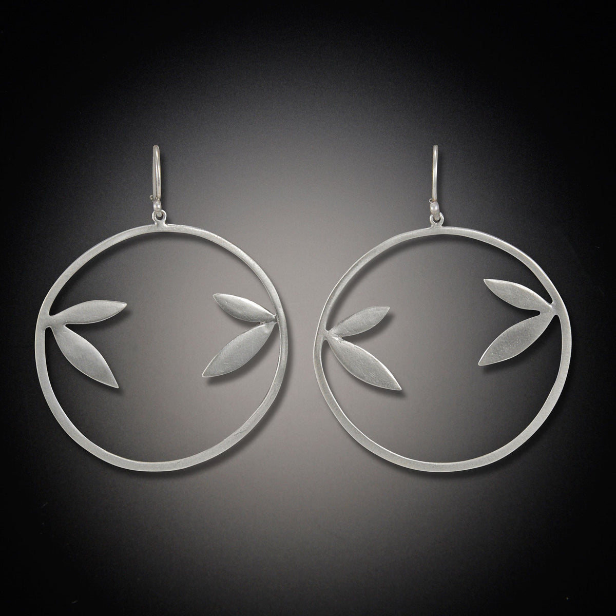 Leaf Hoop Earrings