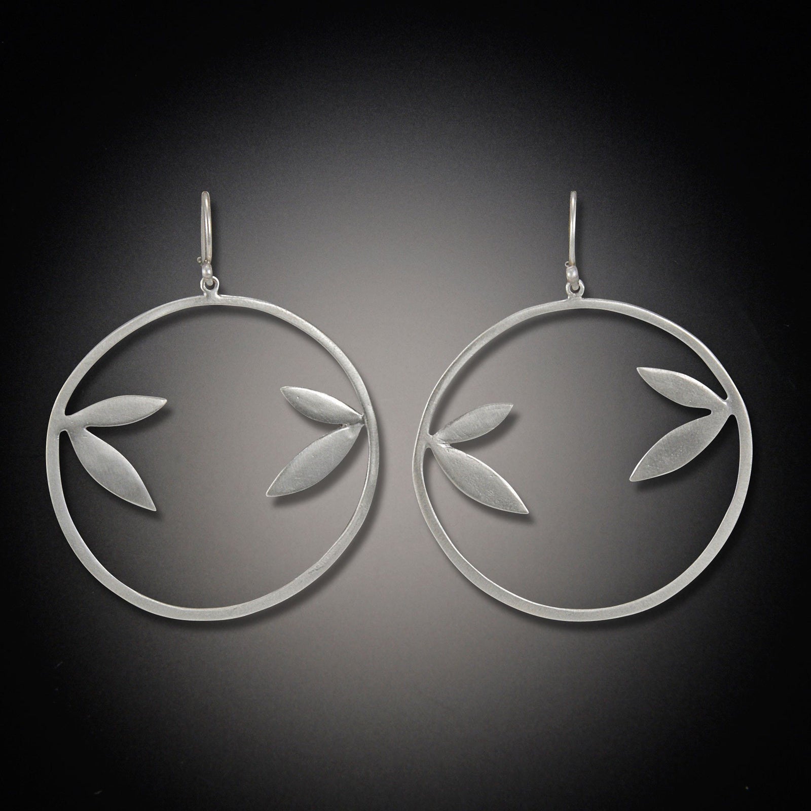 Leaf Hoop Earrings