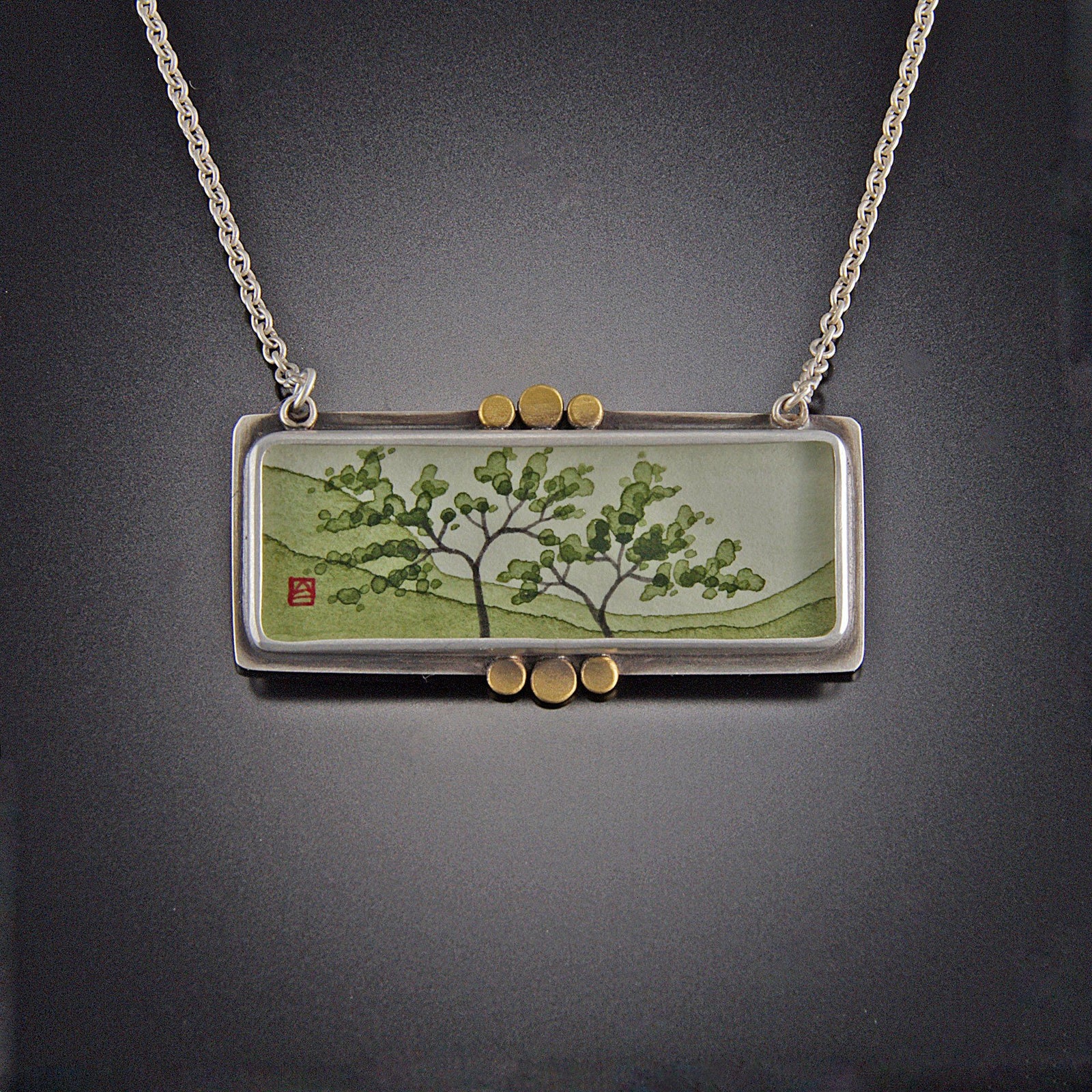 Horizontal Spring Maple Necklace