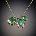 Two Tourmaline and Emerald Necklace