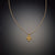 Gold Raised Multi Disk Necklace with Diamonds