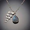 Labradorite and Fern Charm Necklace