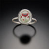 Tiny Oval Poppy Ring