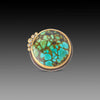 Turquoise Ring with Diamond Swell